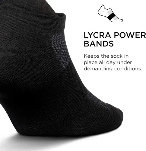 Miniatura 2 de Feetures Calcetines tobilleros de alto rendimiento Max Cushion Calcetines invisibles para mujeres y hombres con lengüeta en el talón (1 par)