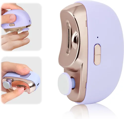 Miniatura 8 de Cortaúñas eléctrico, lima de uñas eléctrica, recortadora de uñas automática 3 en 1 con pulido, molinillo de uñas automático para mujeres, recortador