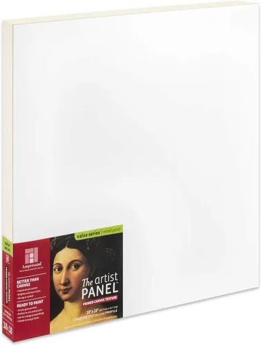 Miniatura 19 de Ampersand Art Supply Panel de pintura de arte de madera Gesso: textura de lienzo, cuna de 3/4 pulgadas, 12 x 16 pulgadas