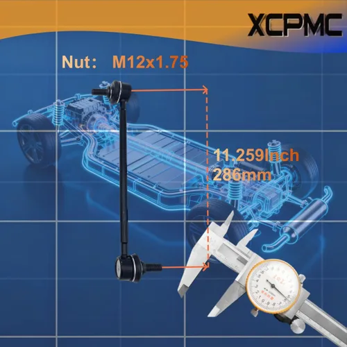 Miniatura 3 de K750188 K750189 Kit de enlace de extremo de barra estabilizadora de suspensión delantera, 2 piezas de repuesto automotriz izquierda derecha