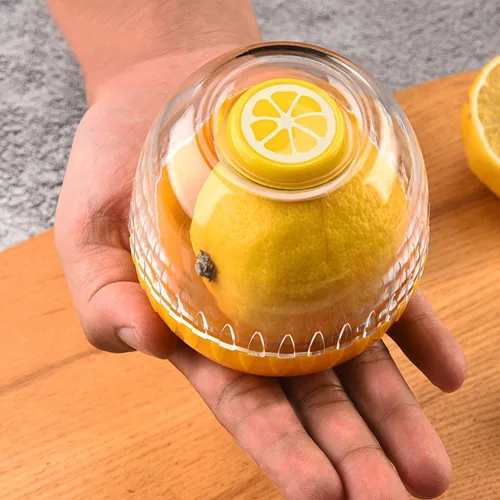 Miniatura 6 de Juego de 4 recipientes de frutas y verduras con tapa para refrigerador, recipiente de almacenamiento de cebolla, aguacate, protector de tomate