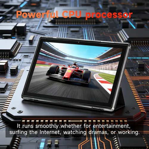 Miniatura 4 de WUIUHOU Tablet Android 15 de 10.1 pulgadas, 8 GB de RAM y 32 GB de almacenamiento, pantalla HD IPS, batería 5G WiFi 6,6000 mAh, cámara dual