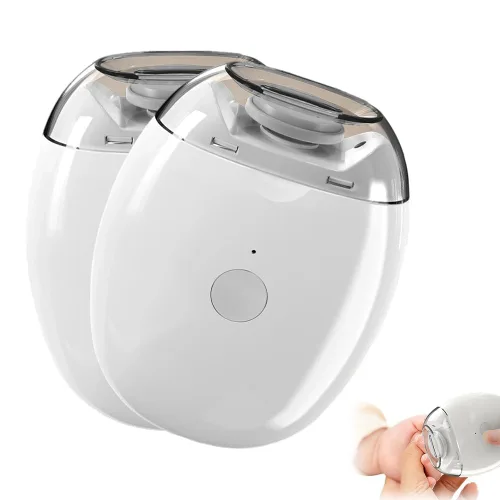 2 piezas de molinillo de uñas automático universal, portátil, 3 en 1, con luz LED y 3 velocidades, cortador de uñas automático silencioso y