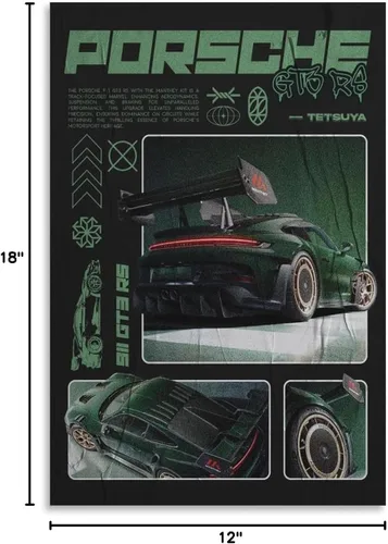 Miniatura 7 de JUANJIANG Póster de SuperCar para amantes del automóvil, póster de conocimiento, pintura decorativa, lienzo, arte de pared, póster de sala de estar