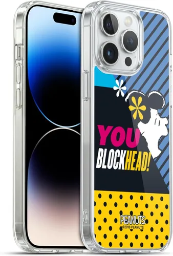 Miniatura 376 de Head Case Designs Funda de gel con licencia oficial de Peanuts Snoopy & Woodstock Halfs and Laughs [protección de grado militar] compatible
