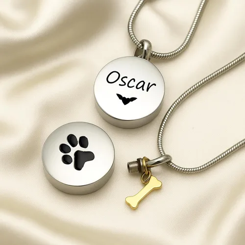 Miniatura 6 de Collares personalizados de urna de mascota para cenizas para mujeres y hombres, joyería de cremación para cenizas, collar personalizable para Urna