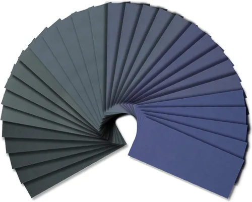 Miniatura 8 de Papel de lija húmedo y seco, grano surtido 240-3000 para lijado automotriz y de madera, 90 hojas