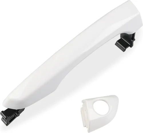 JDMON Repuesto para manija de puerta exterior blanca Hyundai Elantra Sedan 2017 2018 2019 2020 Reemplazo para 82652-F0010 82651-F0010 82651-F2010