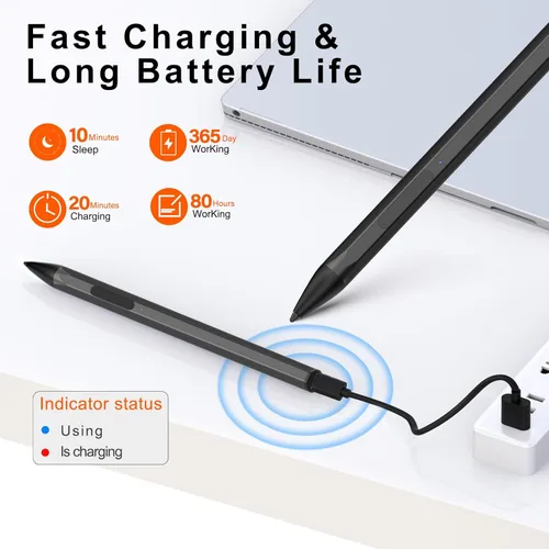 Miniatura 6 de ASUS - Lápiz óptico para transformador/Vivobook Flip/portátil, pantalla táctil, recargable, sensibilidad a la presión 4096, protocolo Microsoft MPP