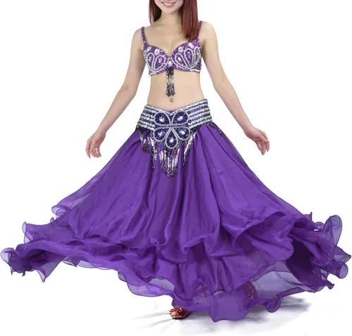 Miniatura 2 de Falda de gasa tribal para danza del vientre, para Halloween
