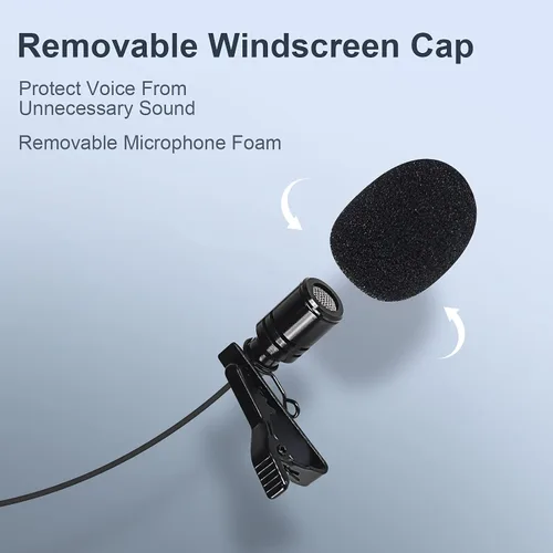 Miniatura 3 de Phenyx Pro PTU-5000 Micrófono inalámbrico de solapa con mini conector XLR, cartucho de condensador unidireccional, ideal para escenario, iglesia