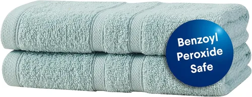 Miniatura 13 de CLOROX Toallitas de baño 100% algodón aptas para usar blanqueador, de secado rápido (12" x 12"), altamente absorbentes, suaves y ligeras, ideales