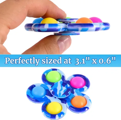 Miniatura 6 de Nutty Toys Fidget Spinner – Juguete sensorial para niños y adultos – Los mejores regalos para aliviar el estrés y la ansiedad 2025, idea única