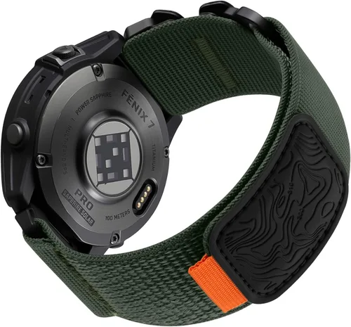 Miniatura 12 de Bandletic Compatible con Garmin Instinct 2 Correa de Reloj - Bandas Resistente de Nylon de Ajuste Rápido de 22mm para Fenix 8 E 47mm/7 6 Pro/5