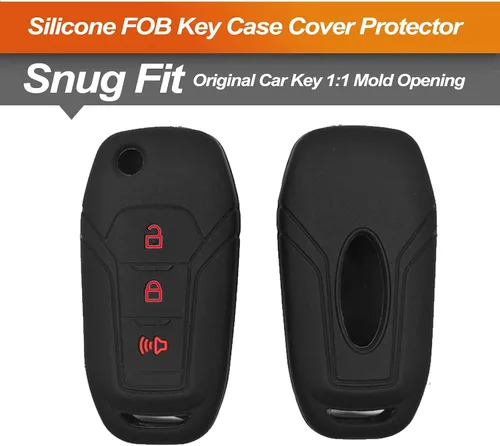 Miniatura 3 de Funda de silicona para llavero Ford Expedition Explorer Escape Ranger Bronco F-150 F-250 F-350 F450 F550 Super Duty Lightning Key Fob Accesorios