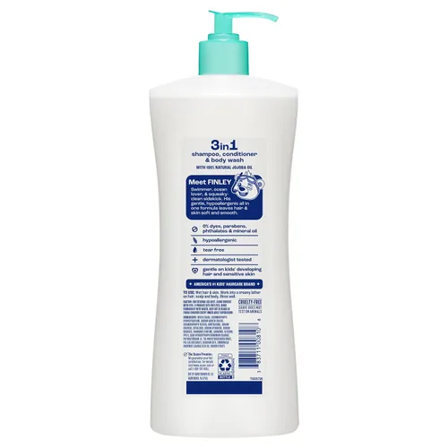 Miniatura 6 de Suave Kids Champú acondicionador 3 en 1 para niños, gel de baño Purely Fun que hace que la hora del baño sea rápida y fácil, sin parabenos y probado