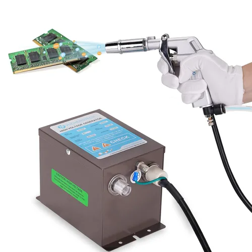 Pistola de aire ionizante antiestática antiestática eliminadora estática, eliminador electrostático con generador de alto voltaje (110 V)