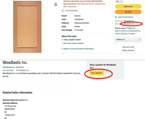 Miniatura 2 de Reemplazo frontal de cajón de gabinete de MDF sin terminar – Shaker biselado (10 pulgadas de ancho, 5 pulgadas de alto)