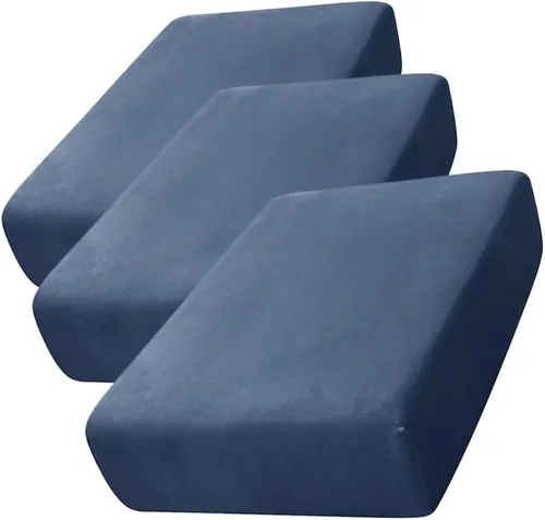 Miniatura 33 de CONRUSER Funda de cojín elástica de terciopelo suave, funda de cojín de felpa de terciopelo suave, funda de sofá, protector de muebles con parte