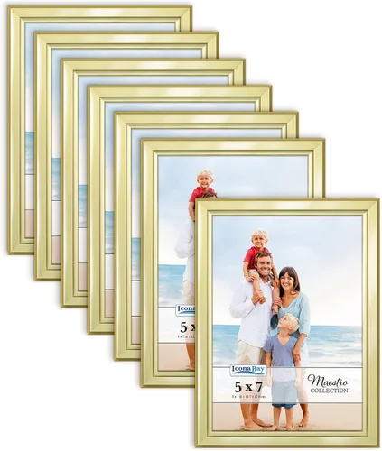 Miniatura 13 de Icona Bay Juego de marcos de fotos de 4 x 6 pulgadas (negro, paquete de 12), estilo contemporáneo con clase, colección Maestro