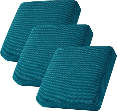 Miniatura 54 de CHUN YI - Funda elástica de cojín para sofá biplaza, funda de asiento de sofá con tela jacquard de elastano (mediana, color marfil blanco)