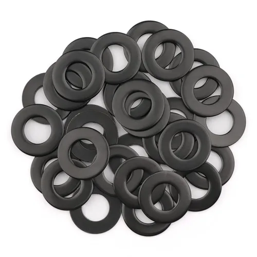 30 piezas de arandelas planas negras SAE de 1/2'' x 1-1/16'' de acero inoxidable 304 de grosor 2,5 mm, arandela plana universal