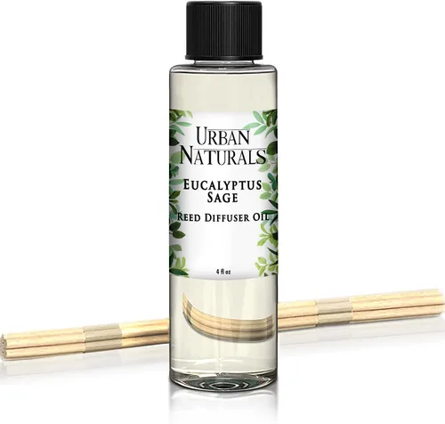 Miniatura 34 de Urban Naturals Recambio de aceite difusor de varillas ámbar y lavanda, lavanda relajante, ámbar cálido, aroma calmante para habitación, 4 onzas +