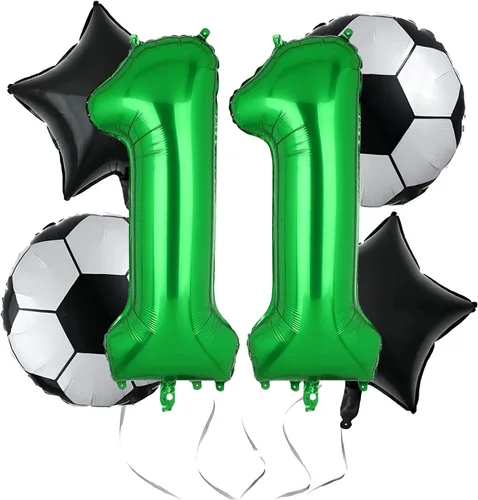 Miniatura 8 de Globos de fútbol para 2º cumpleaños, suministros para fiesta de cumpleaños de fútbol, Copa del Mundo, Deportes de fútbol, decoraciones de fiesta