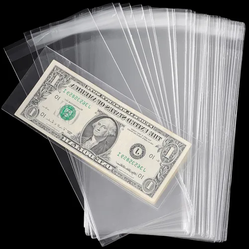 Miniatura 5 de Uncle Paul Soporte de dinero de papel transparente 17.5x7.5CM/6.9x2.9IN - Fundas para moneda Funda de dinero Material PP