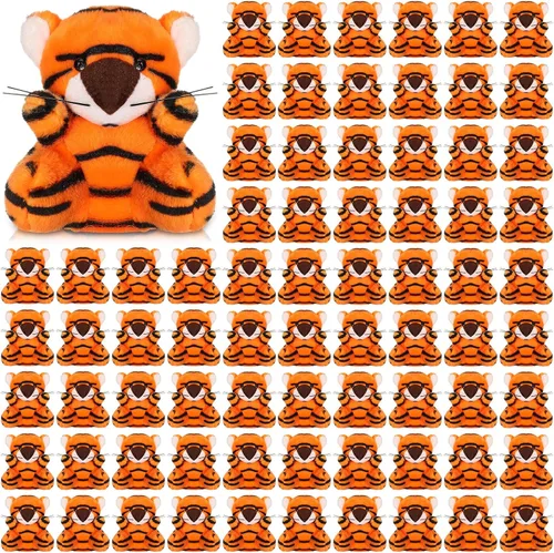 Blueweenly 100 piezas de juguetes de peluche de animales pequeños de peluche a granel, mini llaveros suaves y lindos peluches pequeños, regalos a