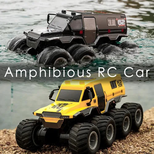 Miniatura 2 de KB KAIBO 2 Batería 8WD Coches RC para Niños de 8 a 12 años, Camión RC Anfibio Todo Terreno 2.4G Fuera de Carretera, Barco de Control Remoto, Los
