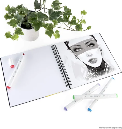 Miniatura 5 de Bee Paper - Cuaderno de Dibujo para Marcadores Creativos de 8" x 8