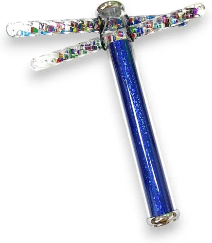 Miniatura 5 de Star Magic KaleidoscopeX - Varita de doble purpurina Kaleidsocope con dos varitas pequeñas con purpurina que cruza el caleidoscopio (azul)