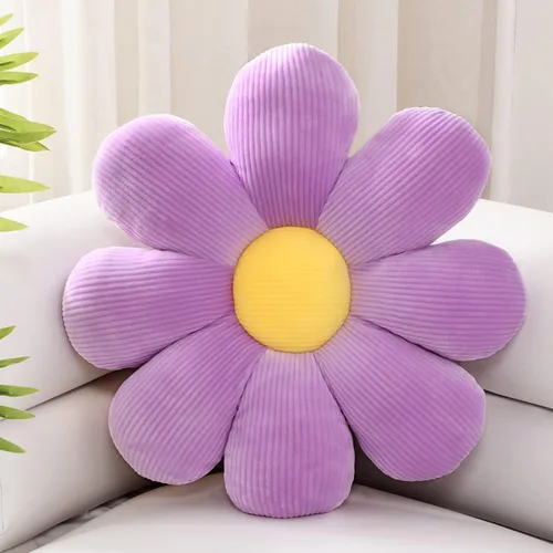 Miniatura 11 de sioloc Almohada de Flor, Almohada Decorativa con Forma de Flor Cojín de Trasero Cojín de Suelo, Cojín de Asiento, Decoración Bonita de Habitación