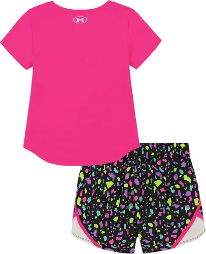 Miniatura 36 de Under Armour baby-girls Short Sleeve Shirt and Shorts Set, Durable Stretch and Lightweight