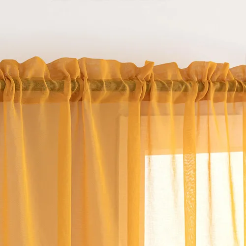 Miniatura 88 de Cortinas para ventana cortinas blancas traslúcidas de 90 pulgadas de largo, 2 paneles de cortinas de tul, paneles de ventana para cortinas de Blanco