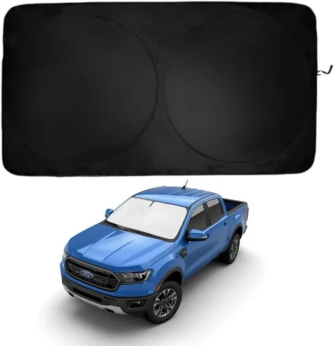 Miniatura 244 de Kinder Fluff Parasol para parabrisas Protección solar reflectante patentada para automóvil, certificado 99% de bloqueo UVR, interior fresco
