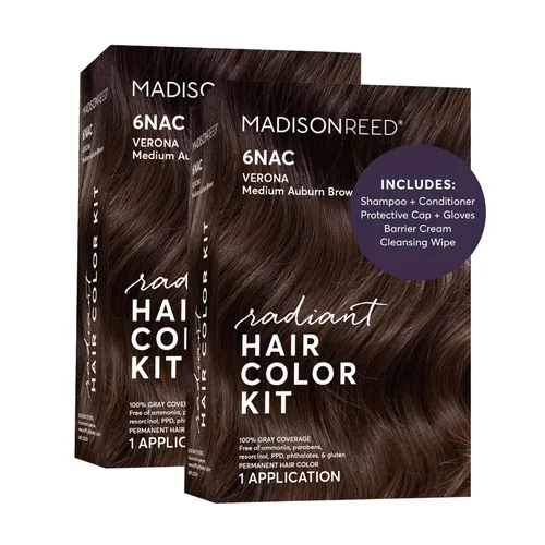Miniatura 68 de Madison Reed Radiant - Kit de tinte para el cabello – 8CC rubio cobrizo vivo oscuro (caléndula matera), tinte permanente para el cabello