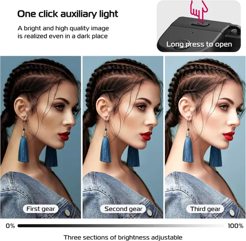 Miniatura 6 de ULANZI VL49 RGB Video Light + ULANZI CG02 - Mango de obturador de cámara para smartphone sin graduación