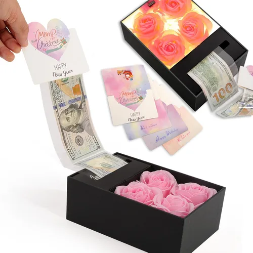 Miniatura 10 de Caja de dinero para tirar regalo en efectivo, cajas de regalo de dinero para cumpleaños, Navidad, graduación, Día de la Madre, para esposo, esposa