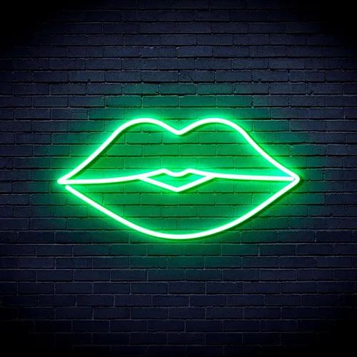 Miniatura 11 de AdvPro Lips Kiss Girl Room Flex Silicone LED Neon Sign - Azul - st16s32-fnu0048-b