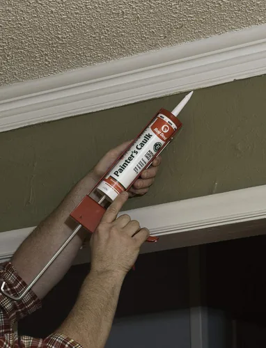 Miniatura 2 de Red Devil 0746 Painter's Caulk, 10.1 onzas, masilla de látex acrílico pintable para uso interior y exterior, limpieza de agua, listo para pintar