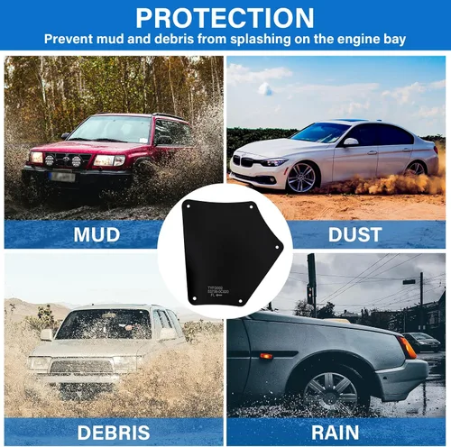 Miniatura 4 de Tutor Auto Protectores de Guardabarros contra Salpicaduras con Clips Compatibles con Toyota Tundra Sequoia 2007-2020 - Reemplaza 537370C030