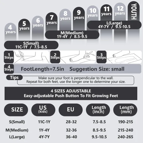 Miniatura 3 de Patines en línea G MGY OLED para niños pequeños, patines ajustables en 4 tallas con todas las ruedas iluminadas, patines iluminados divertidos