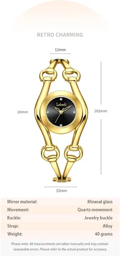 GORBEN Women Gold Bracelet Wrist watchs Small Oval Analog Quartz Watch Luxury Waterproof Ladies Diamonds Wristwatch Dorado