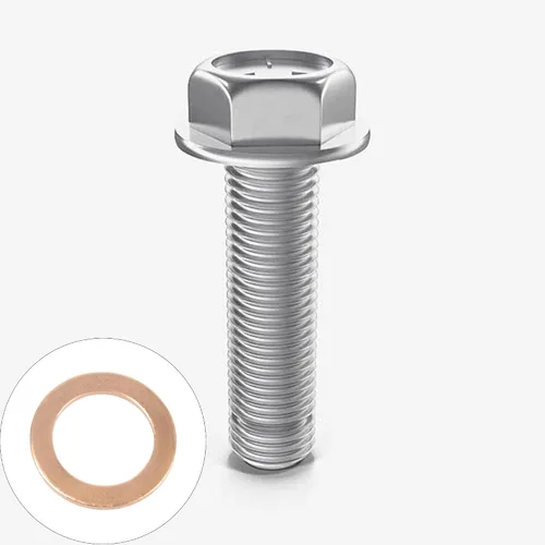 Miniatura 5 de 60 anillos de sellado de cobre para arandela plana M12, diámetro interior 0.472 in, diámetro exterior 0.709 in, grosor 0.039 in, anillo de cobre