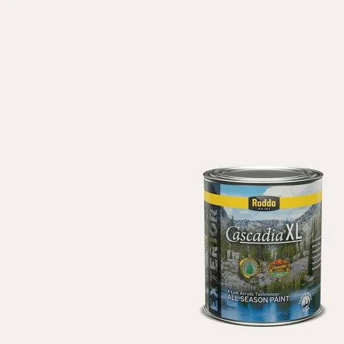 Miniatura 61 de Rodda Paint CASCADIA XL - Pintura e imprimación satinada para exteriores en uno, cuarto de galón, color blanco