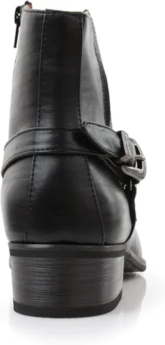 Miniatura 5 de Ferro Aldo Alejandro MFA606326 - Botas de vestir de espuma viscoelástica para hombre, estilo casual, con hebilla de alta occidental, botas de vestir