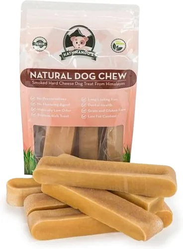 Miniatura 17 de Queso auténtico del Himalaya de yak para perros - Pequeño (Paquete de 10) - Procedencia de las estribaciones prístinas del Himalaya, sin cuero