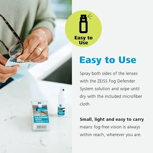 Miniatura 5 de ZEISS Kit antivaho con sistema antivaho para gafas